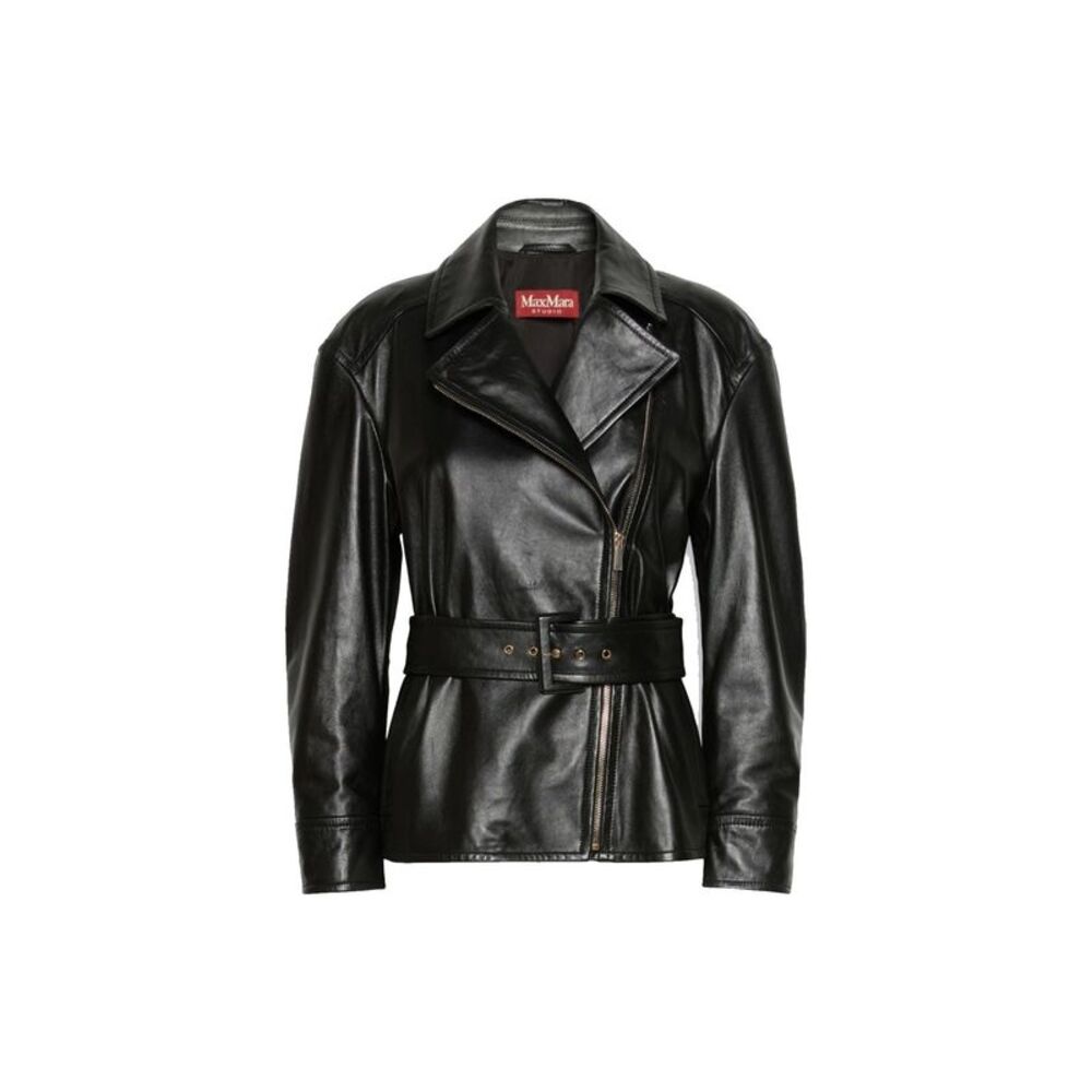 Max Mara Studio Nappa Leather Giusto Jacket Women